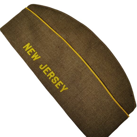 Vintage 1945 VFW Garrison Cap – Unit 2335 Maple Shade NJ, 6-7/8, Minor Age Wear - Picture 2 of 9